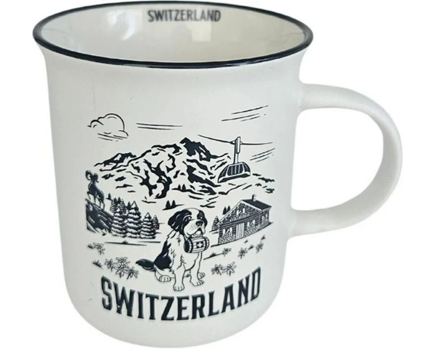 creanorm Tasse Switzerland 330 ml, 1Stk., Weiss