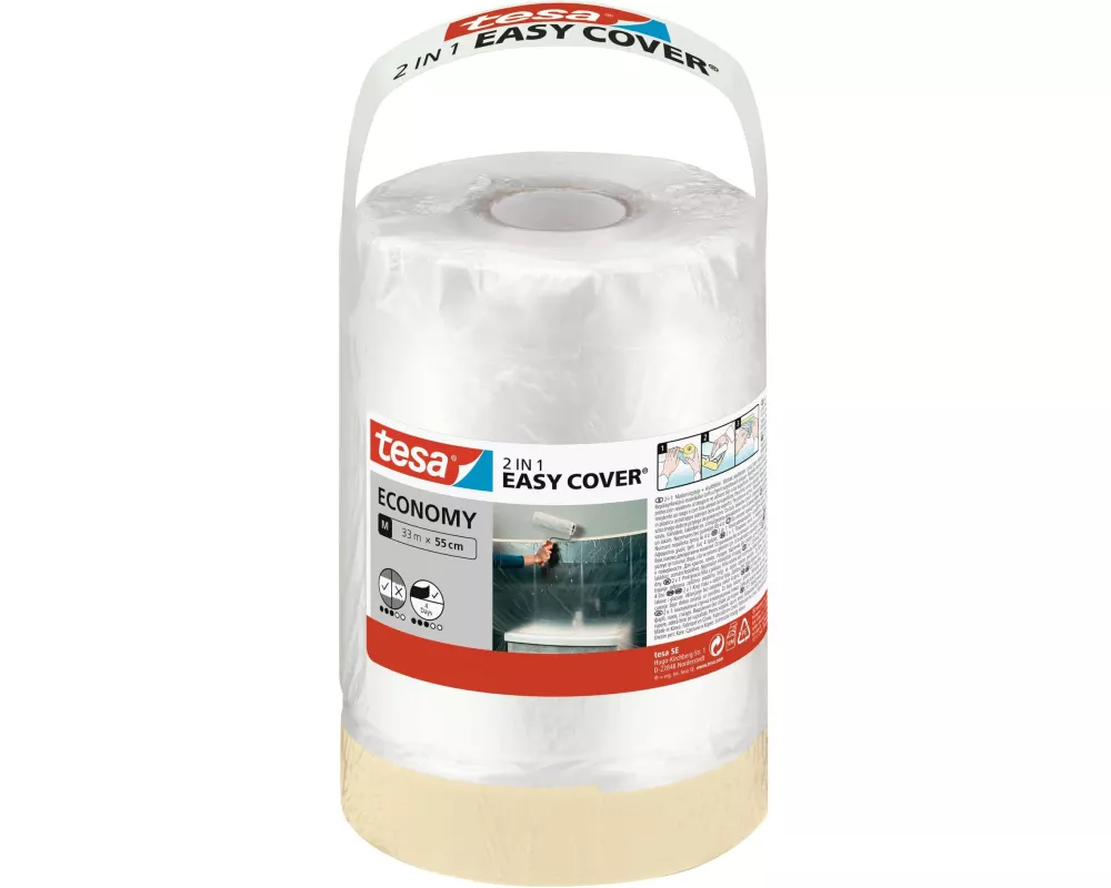 tesa Abdeckfolie Easy Cover Economy Refill 33m x 55 cm