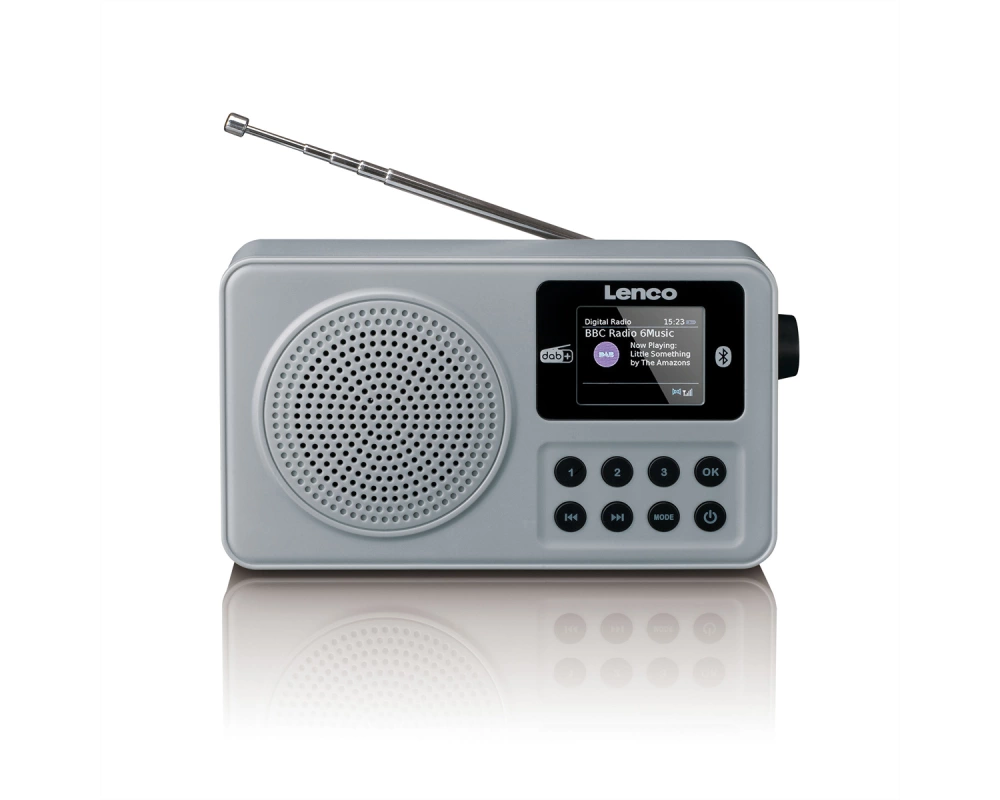 Lenco kompaktes DAB+ Radio PDR-034, FM/BT/AUX-In, Akku