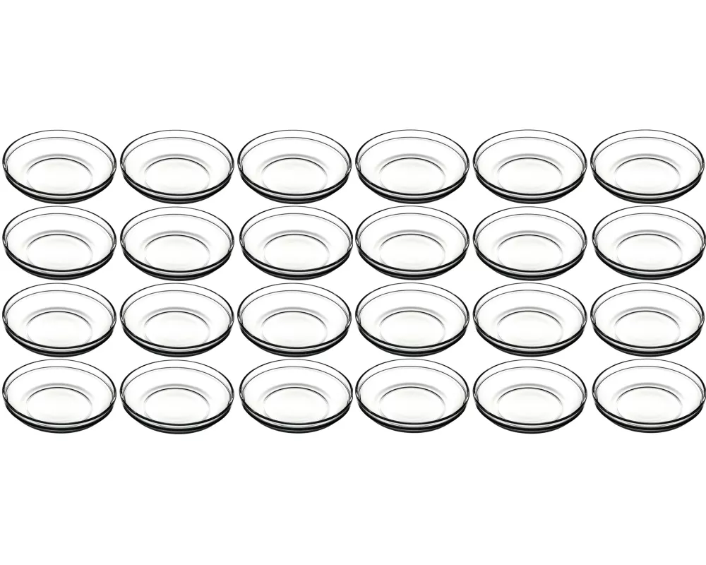 Montana Speiseteller Trend 24 Stück, Transparent