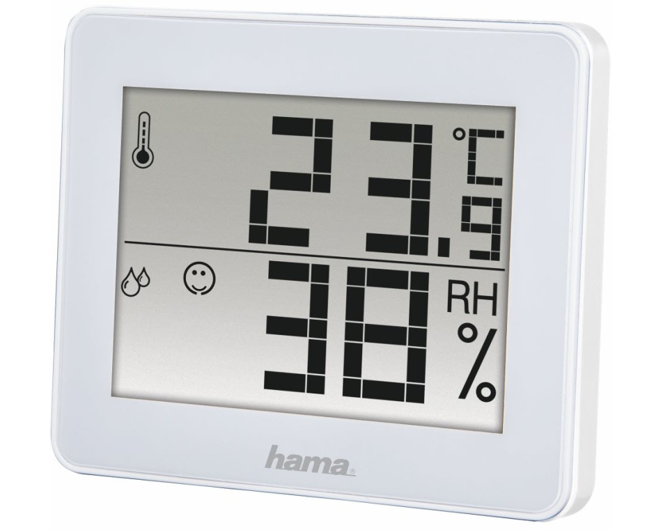 HAMA Thermo-/Hygrometer 186360 TH-130 weiss