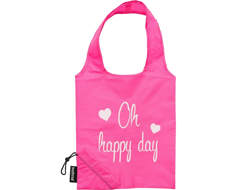 Kolma Einkaufstasche RPET «Oh happy day» Pink