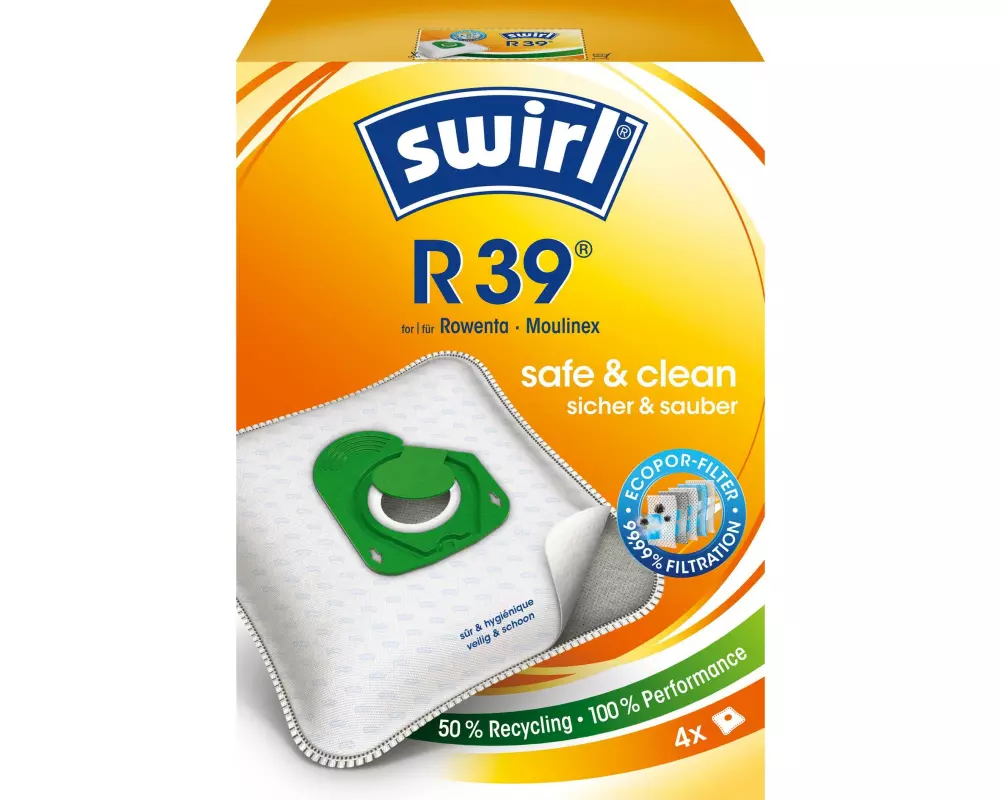 Swirl Staubfilterbeutel R 39 EcoPor 4 Stück