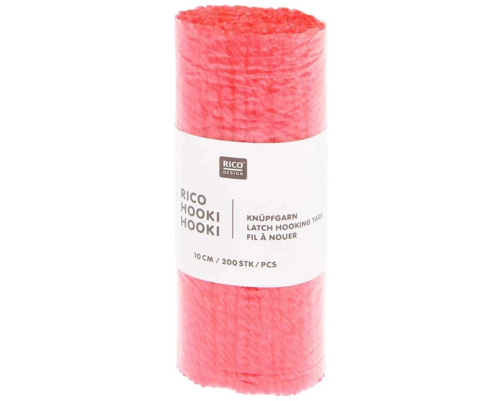 Rico Design Hooki Knüpfgarn Neonpink