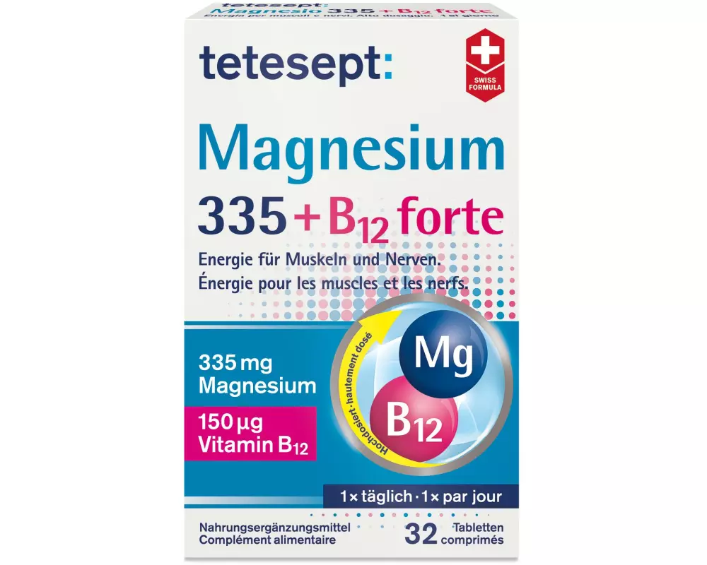 tetesept Magnesium 335 + B12 forte 32 Tabletten