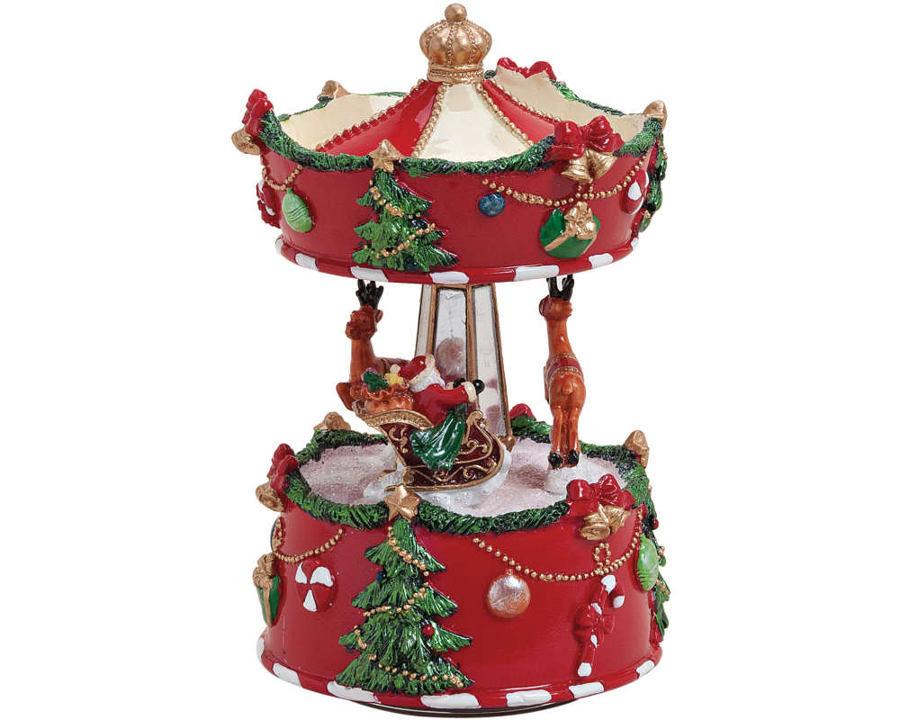 ROOST Spieluhr 8x14x8cm 10015044 Kunststoff Karusell