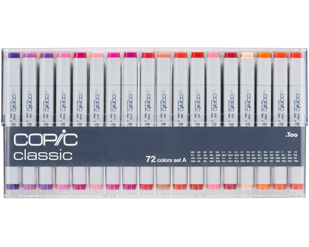 COPIC Marker Classic 20075160 Set A, 72 Stück