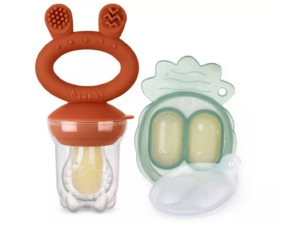 Haakaa Freeze-N-Feed Minikombi Fruchtsauger 30 ml, Kupferrot