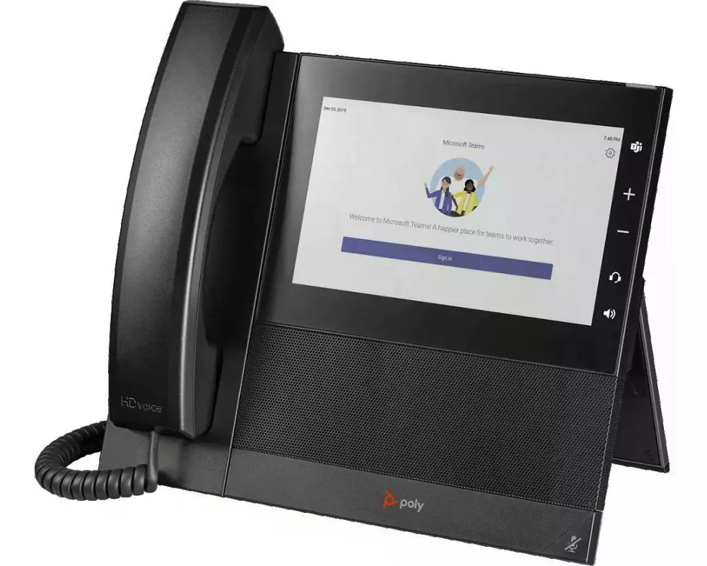 Poly Tischtelefon CCX 600 Microsoft Teams Schwarz