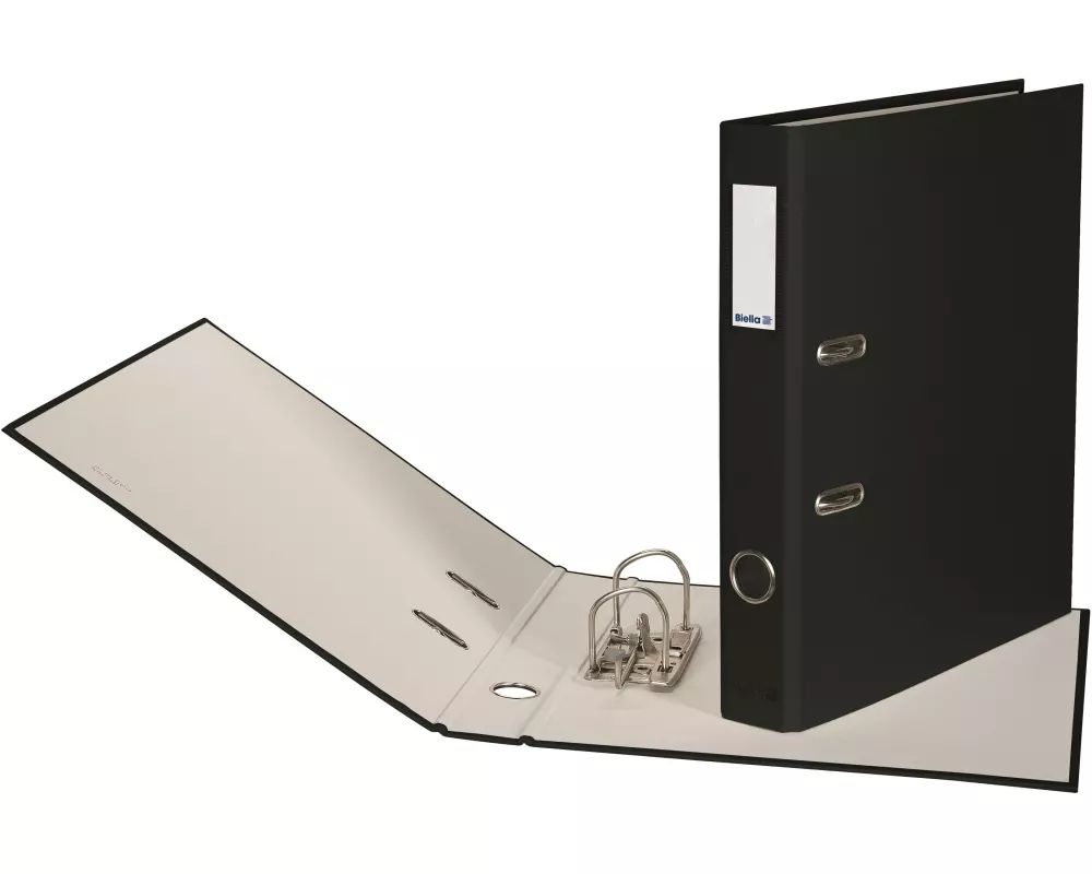 Biella Ordner Plasticolor A4 4 cm, Schwarz