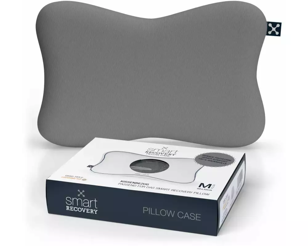 Smartsleep Kopfkissenbezug Recovery M 50 x 32 x 11.5 cm, Grau