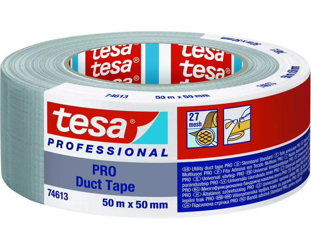 tesa 74613 50 mm x 50 m, Schwarz