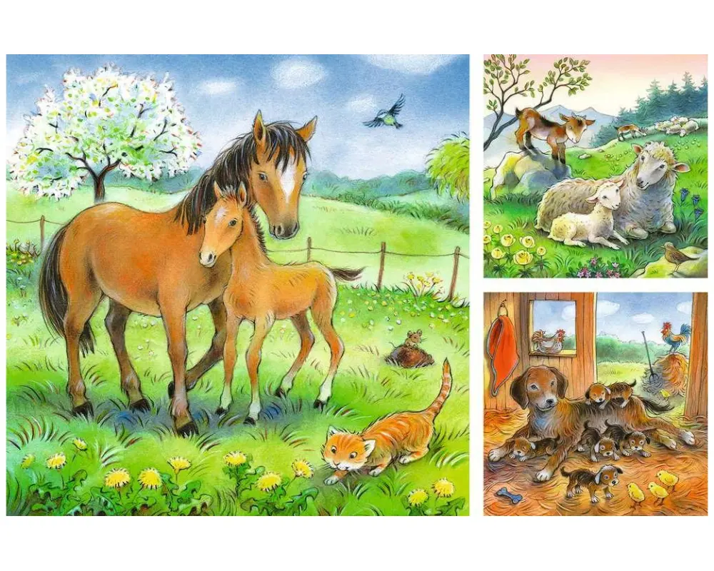 Ravensburger Puzzle Kuschelzeit 3 x 49 Teile