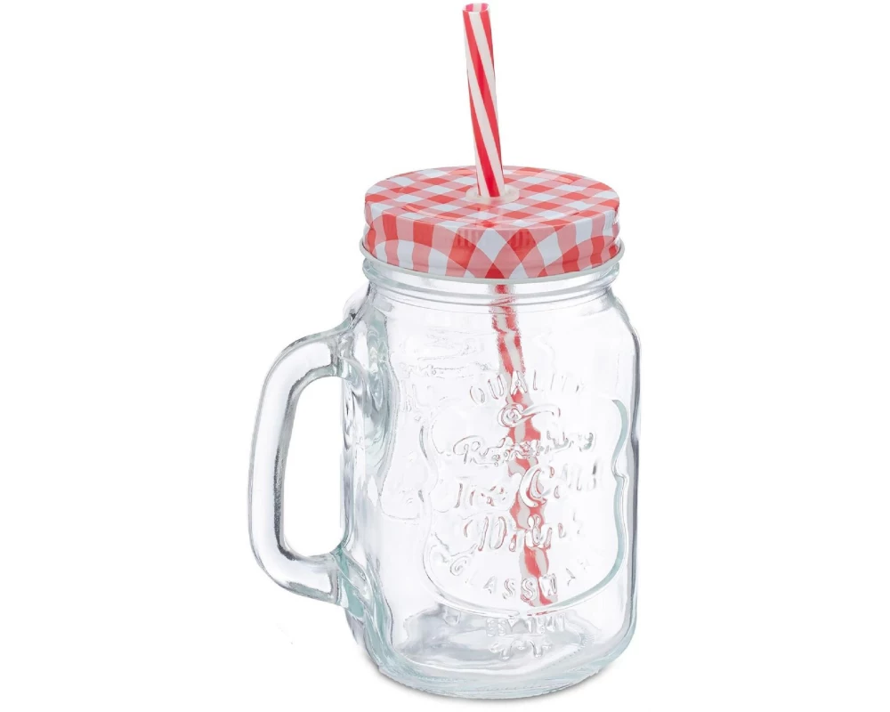 relaxdays Trinkkrug Summer 500 ml, 16 Stück, Mehrfarbig