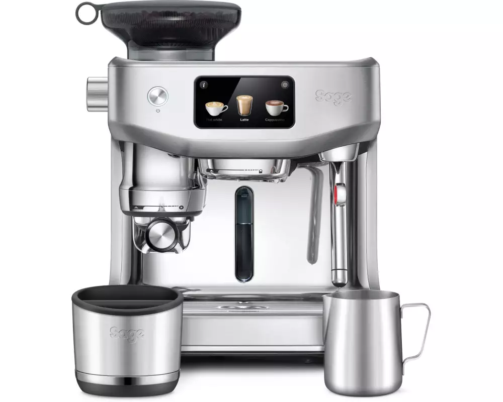 Sage Siebträgermaschine Oracle Jet SES985 Silber