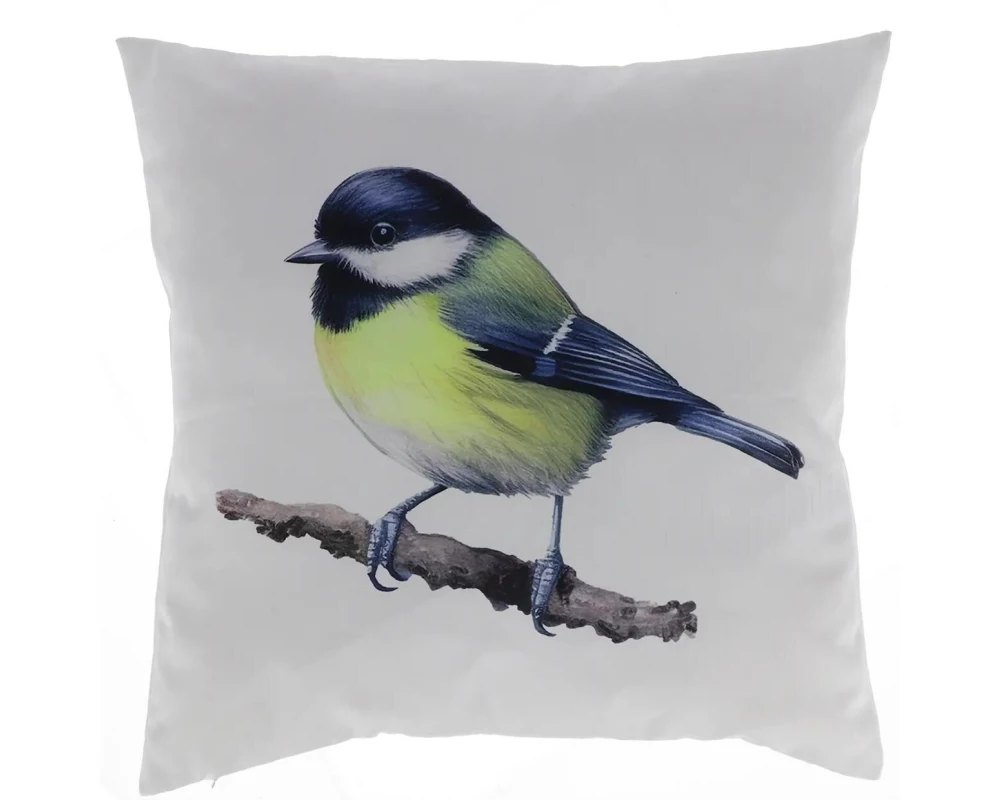 Esschert Design Outdoor Kissen Aquar. Kohlmeise 50 x 50 cm, Blau