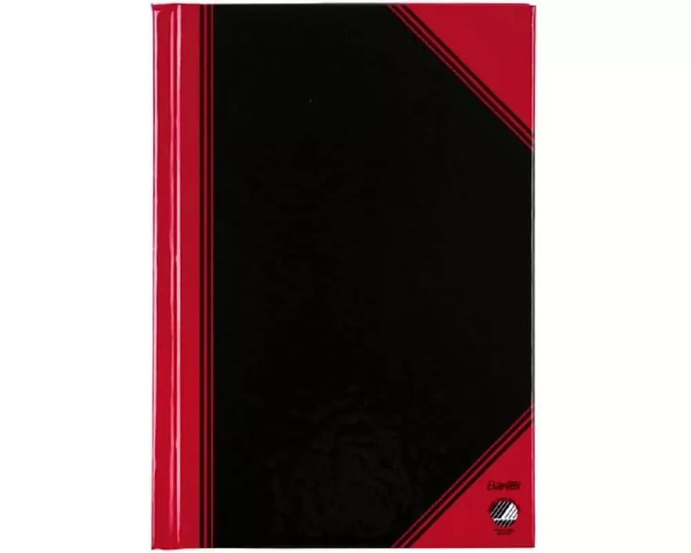 Bantex Notizbuch Bantex A6 96 Seiten, Schwarz/Rot