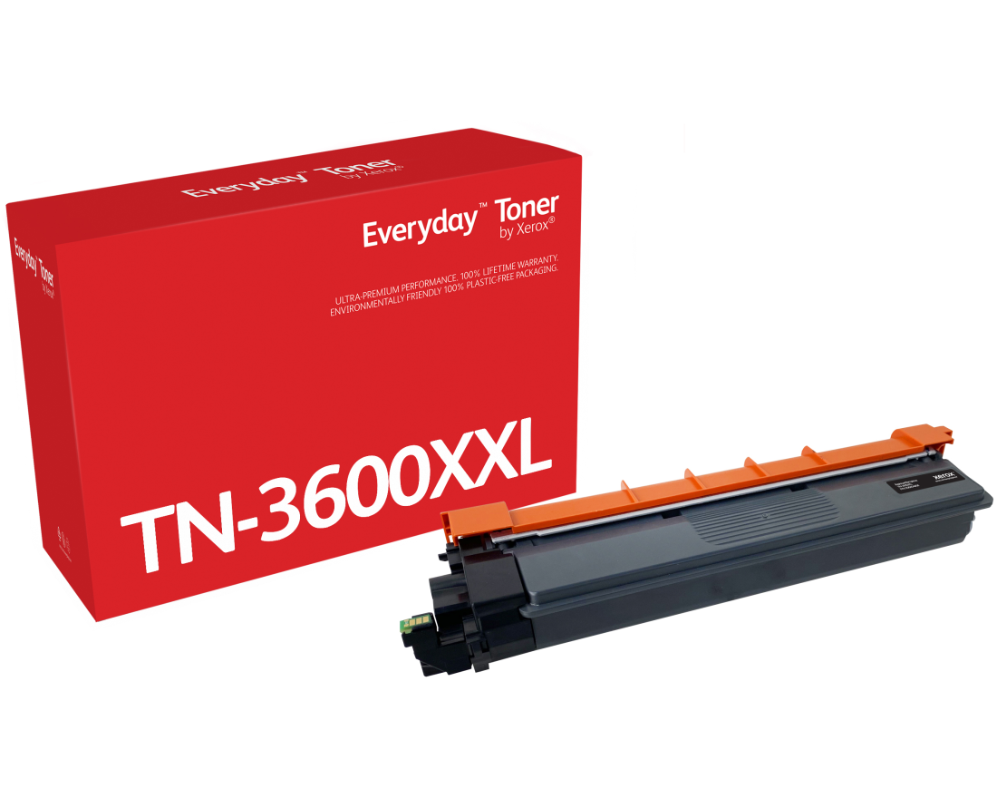 Everyday™ Schwarz Toner von Xerox, kompatibel mit Brother TN3600XXL, Extra hohe Kapazität