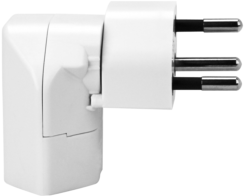 STEFFEN Dreh-Winkeladapter 149712 weiss 1 Stecker