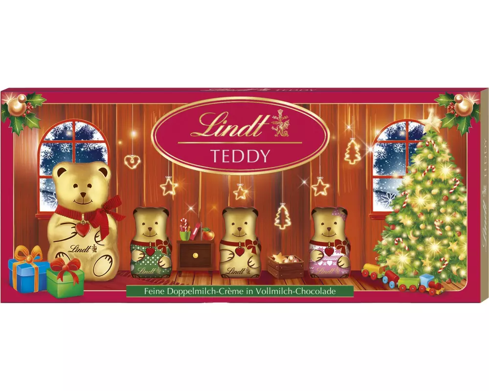 Lindt Schokolade Teddy Milch Friends Weihnachten 96 g