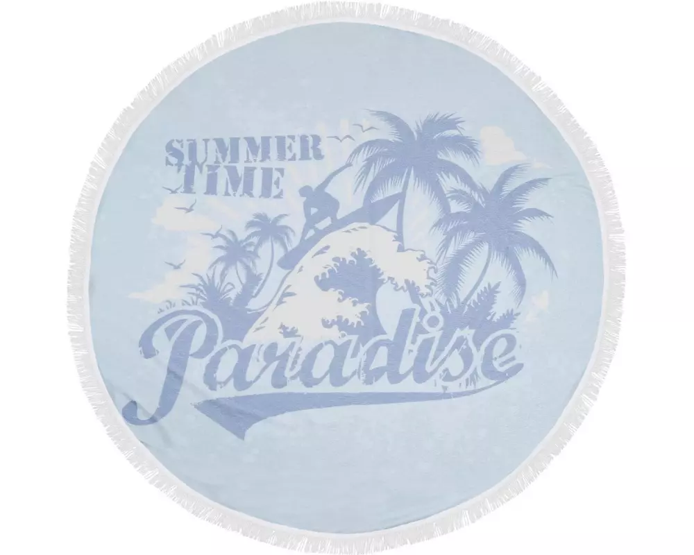 Foutastic Strandtuch Circle Summer, Blau