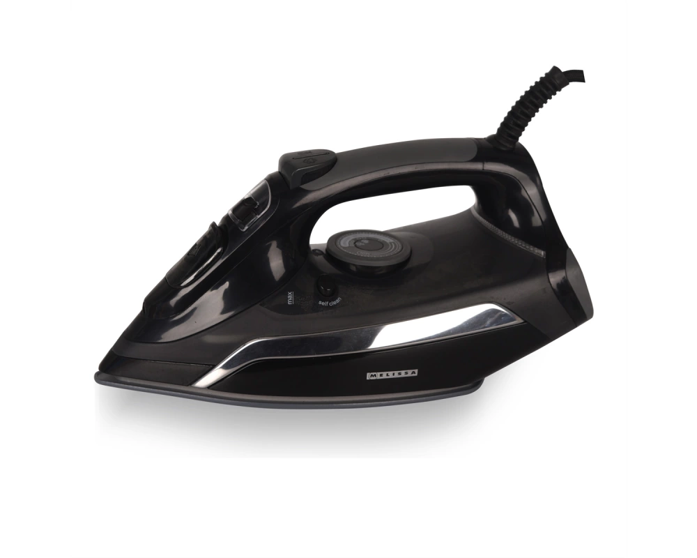 Melissa Dampfbügeleisen 16390057, mit Keramiksohle, schwarz, 2500W