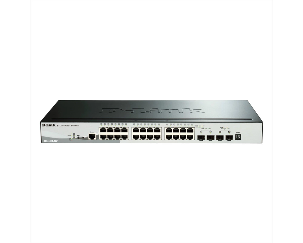 D-Link DGS-1510-28P Managed PoE Gigabit Stack Switch