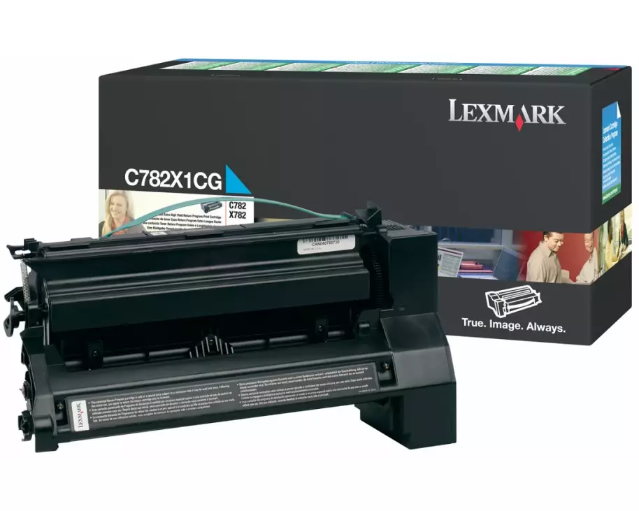 LEXMARK C782, X782e Toner cyan high Capacity 15.000 pages return
