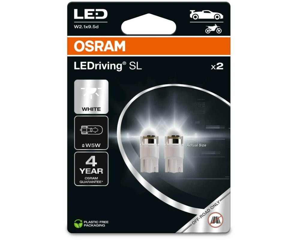 OSRAM Signallampen LEDriving SL White W5W W2.1 x 9.5d PKW