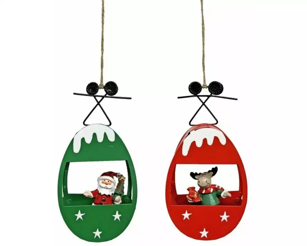 Dameco Aufhänger Gondel 2-er Set, Rentier