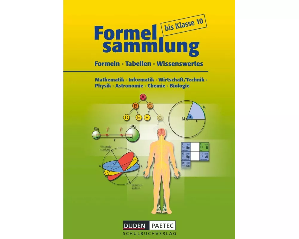 Formelsammlung bis Klasse 10, Mathematik - Informatik - Wirtschaft/Technik - Physik - Astronomie - Chemie - Biologie, Formelsammlung, Kartoniert