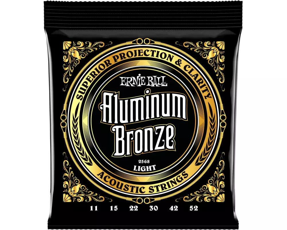 Ernie Ball Gitarrensaiten 2568 Aluminum Bronze – Light 11-52