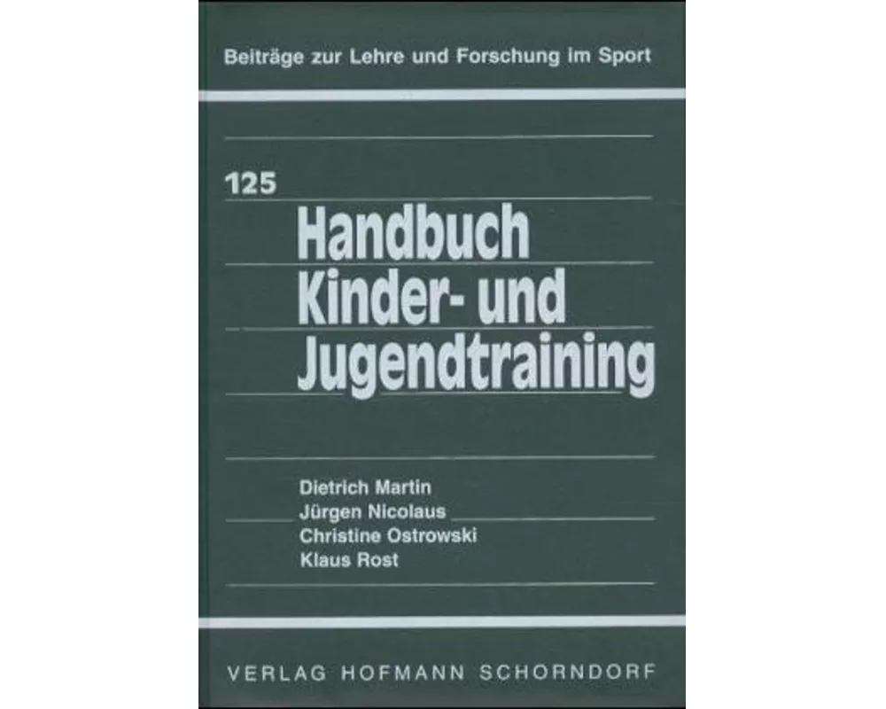 Handbuch Kinder- und Jugendtraining