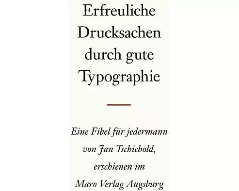 Erfreuliche Drucksachen durch gute Typografie