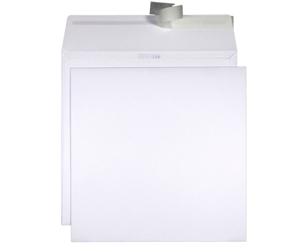 METTLER Couvert ohne Fenster 220x220mm 8066-220-220 120g, ultraweiss 250 Stk.