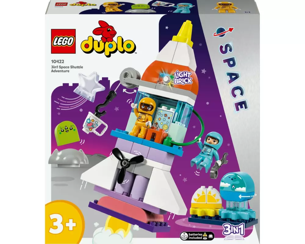 LEGO® DUPLO® 3-in-1-Spaceshuttle für viele Abenteuer 10422