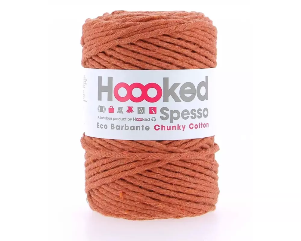 Hoooked Wolle Spesso Chunky Makramee Rope 500 g Dunkelorange