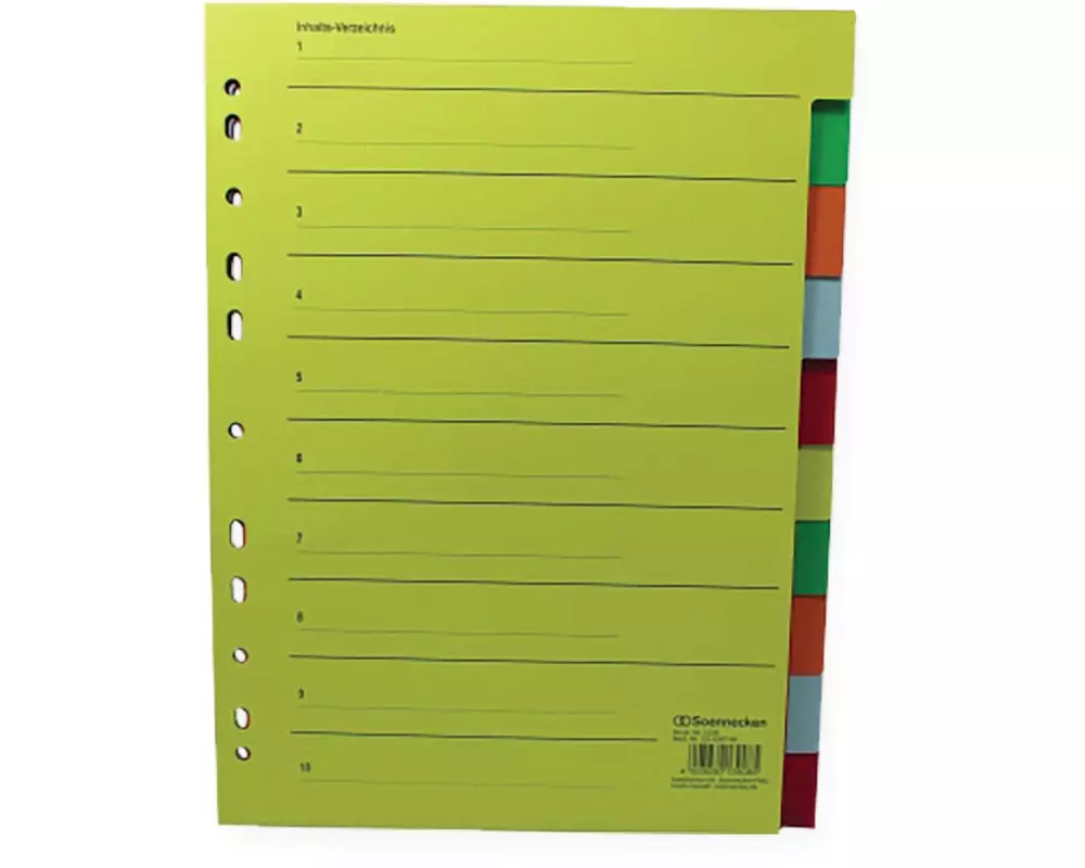 Soennecken Register RC, 1-10