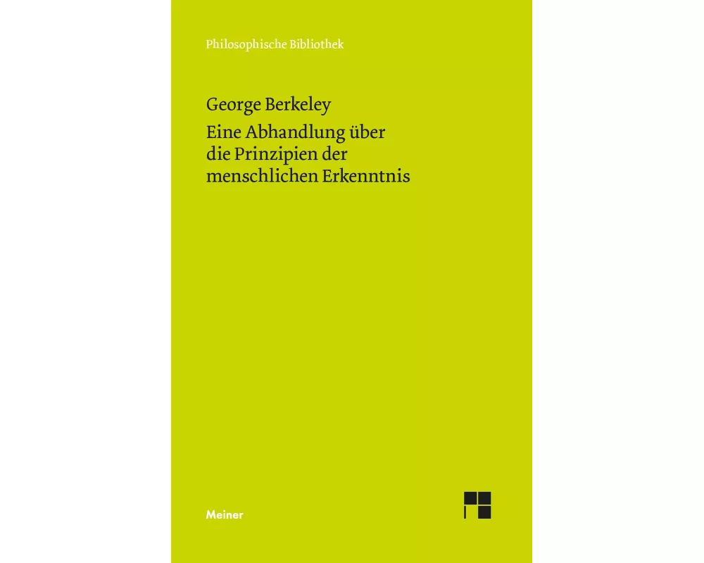 Eine Abhandlung über die Prinzipien der menschlichen Erkenntnis