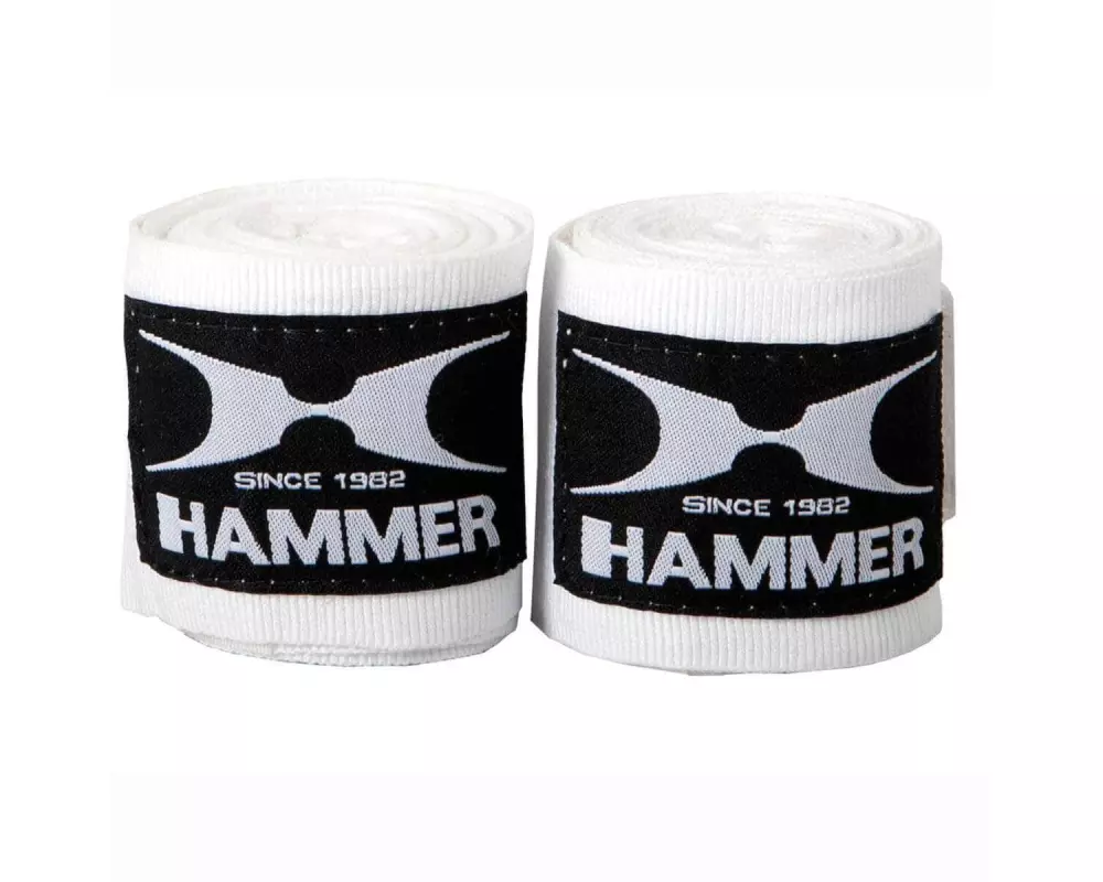 HAMMER Boxbandage Boxbandagen, elastisch 2.5m – weiss Weiss