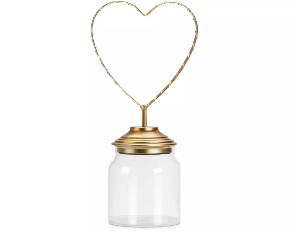 Markslöjd Guetzli-Dose Sweetie, 18 x 12 x 35.5 cm, mit LED-Herz