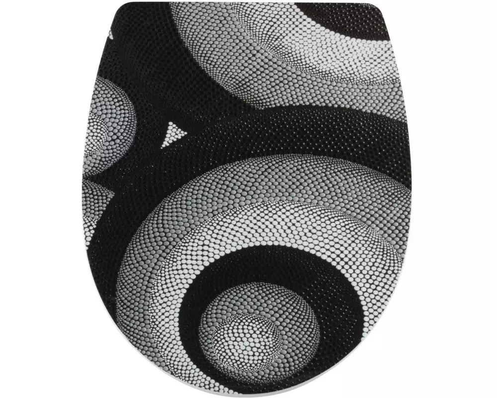 diaqua Toilettensitz Arles Twist Schwarz/Grau