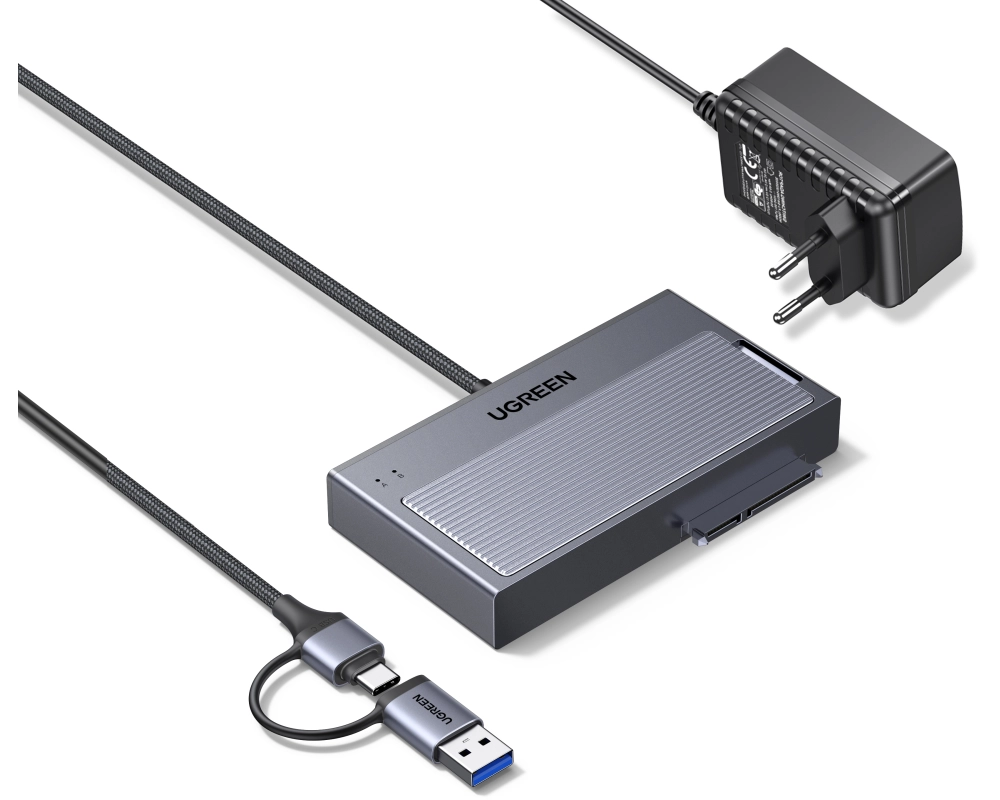 UGREEN SATA Adapter 2in1 USB 75621EU 3.2 10Gbps M.2 NVMe