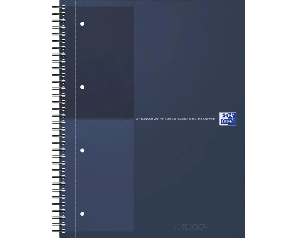 Oxford Notizbuch A4, Liniert, Dunkelblau