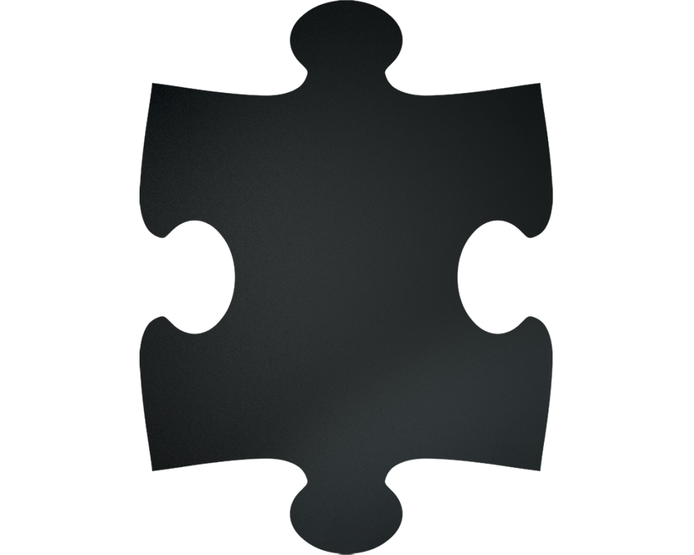SECURIT Kreidetafel Puzzle FB-PUZZLE schwarz 40x30x1.6cm