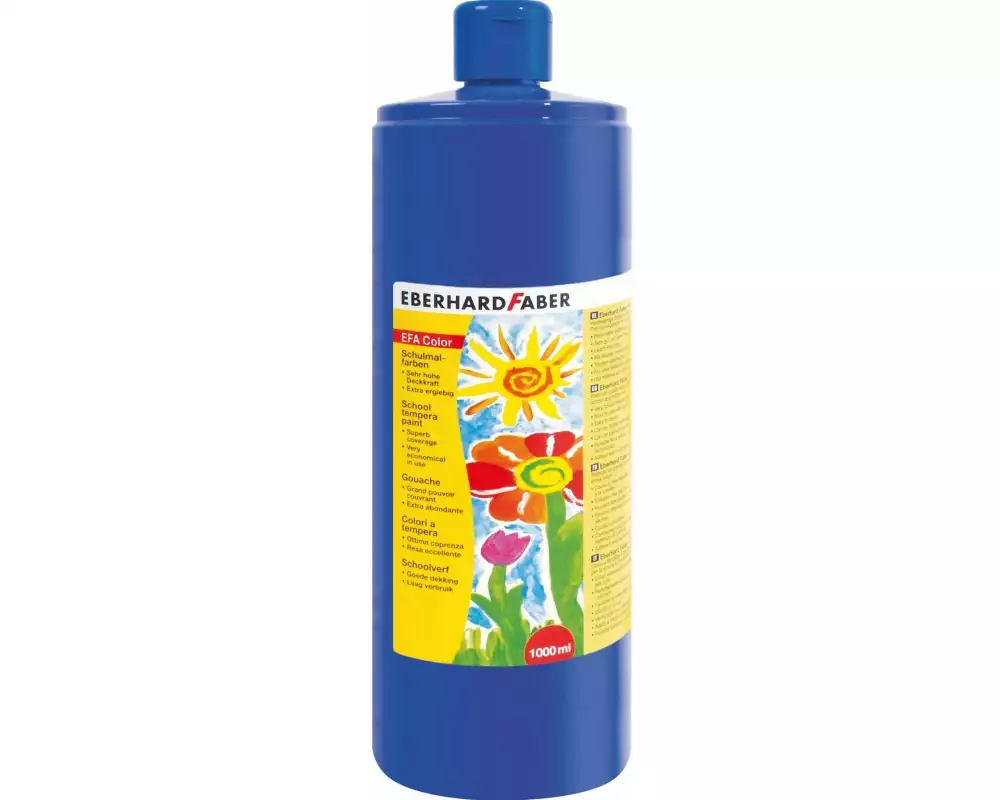Eberhard Faber Temperafarben Efacolor, 1000 ml, Kobaltblau