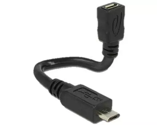 Delock USB-OTG-Kabel ShapeCable Micro-USB B - Micro-USB B 0.15 m