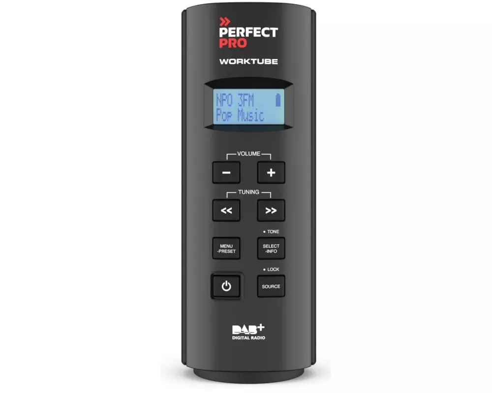 Perfectpro Baustellenradio WORKTUBE Schwarz