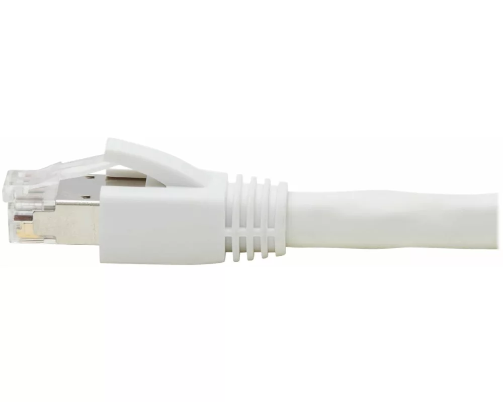 EATON TRIPPLITE Cat8, 25G/40G-Certified, Snagless, Shielded, S/FTP Ethernet Cable, RJ45, M/M, PoE, White, 25ft. 7.62m