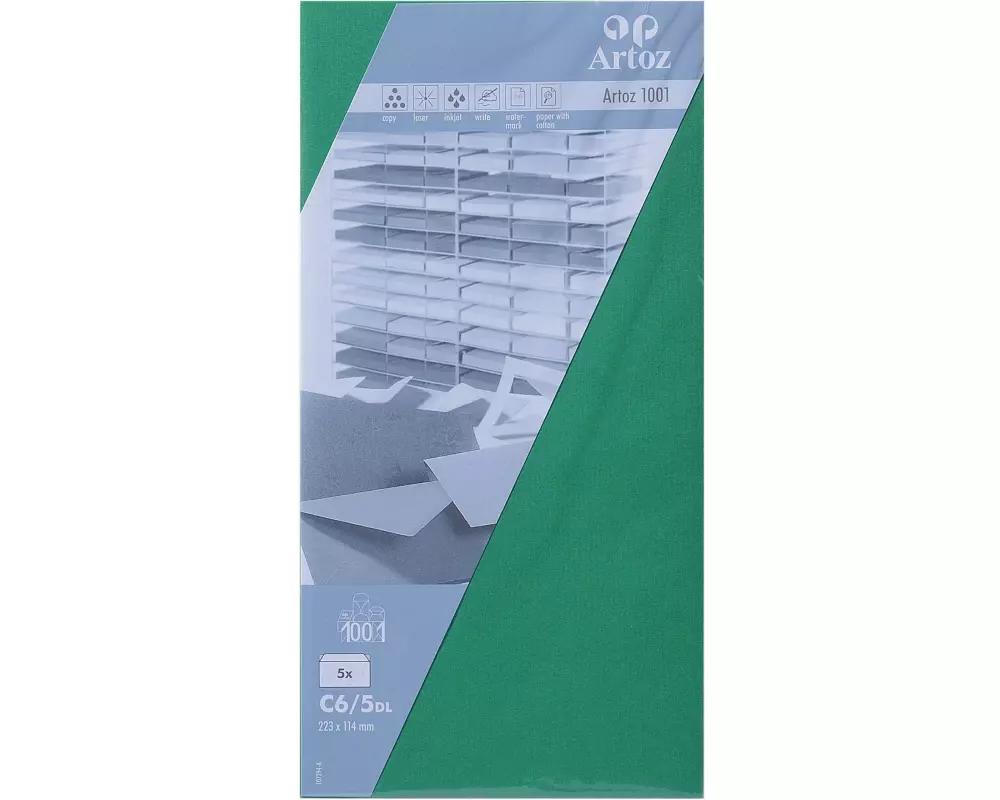Artoz Couvert 1001 C6/5, 5 Stück, Grün
